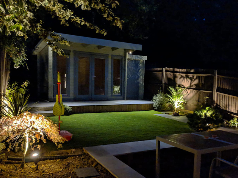 anti glare garden lighting in essex